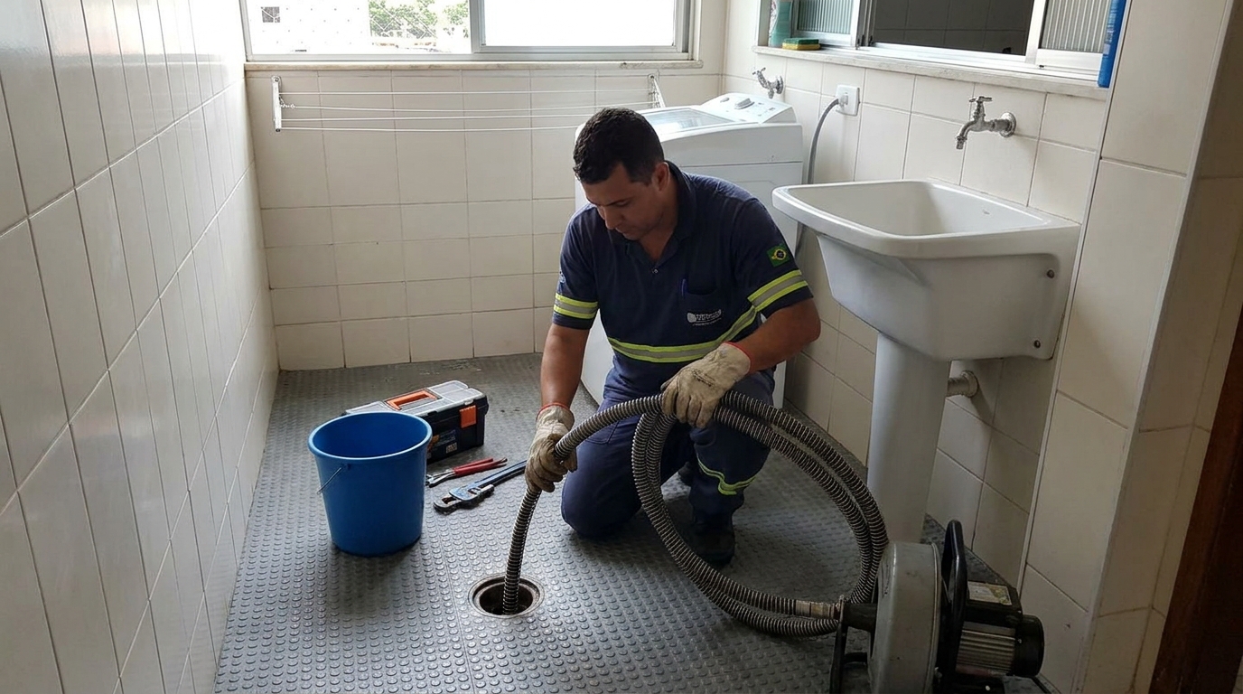 Desobstrução na Cozinha no Centro, Osasco‑SP